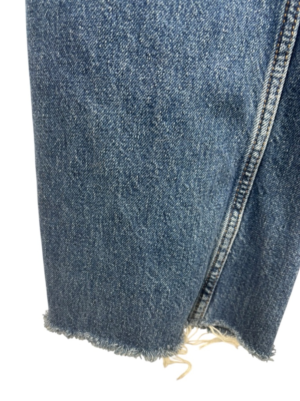 Zara High Waist Straight Leg Jean Medium Wash Denim Size 4 - Picture 3 of 7